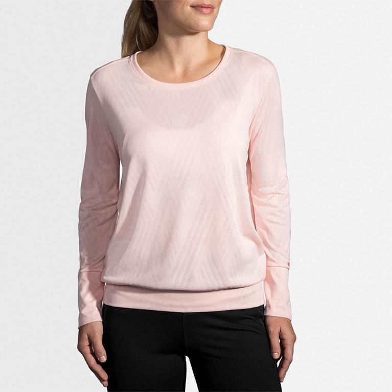 Brooks Array - Camisetas Manga Larga Mujer - Rosas (PMVE-28471)